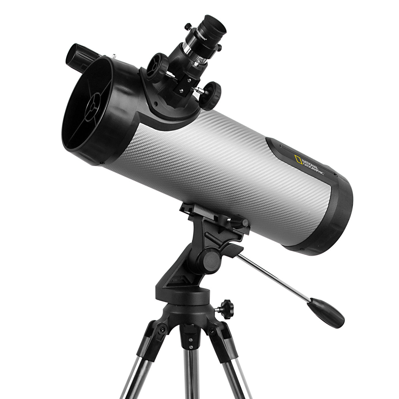 National Geographic NT114CF 114mm carbon fiber reflector telescope on tripod