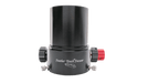 Two inch Starlight Feather Touch focuser shown upright with 10 to 1 fine focus knob