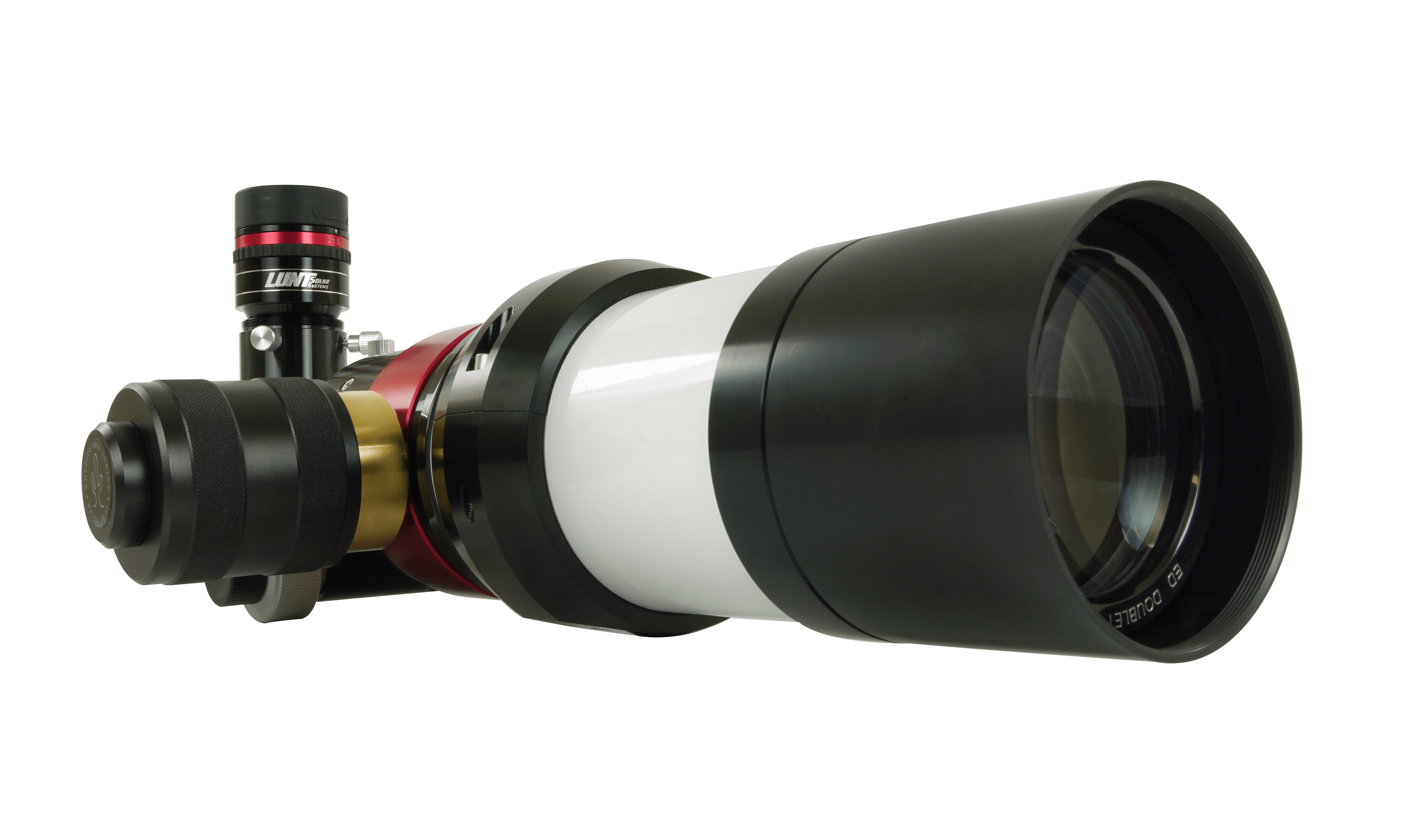 Lunt LS60MT 60mm universal telescope in hydrogen alpha configuration with pressure tuner and clamshell