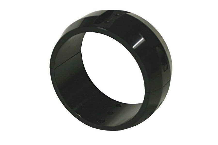 Lunt black anodized clamshell mounting ring for LS60THa and LS80THa solar telescopes