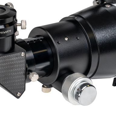 Explore Scientific AR102 refractor telescope focuser and finderscope