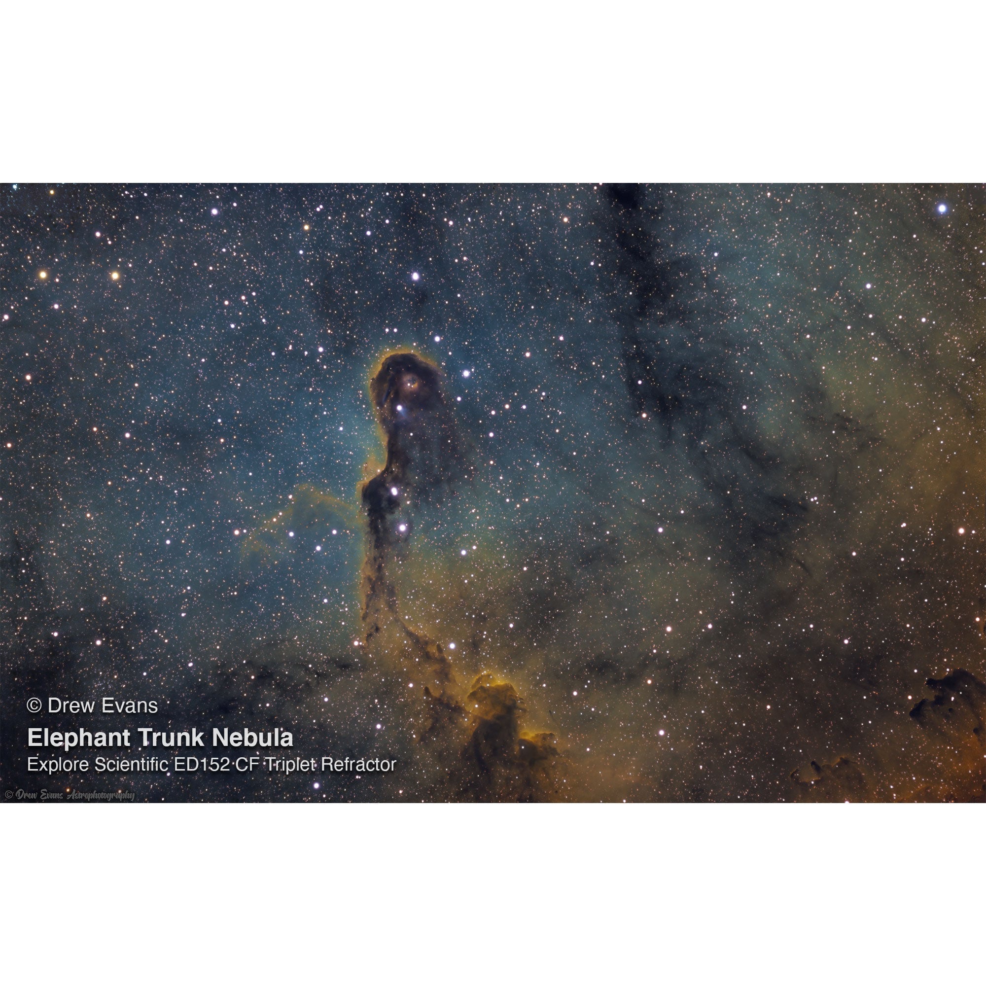 Explore Scientific ED152 Air-Spaced Triplet Apochromatic Refractor Telescope (Carbon Fiber)
