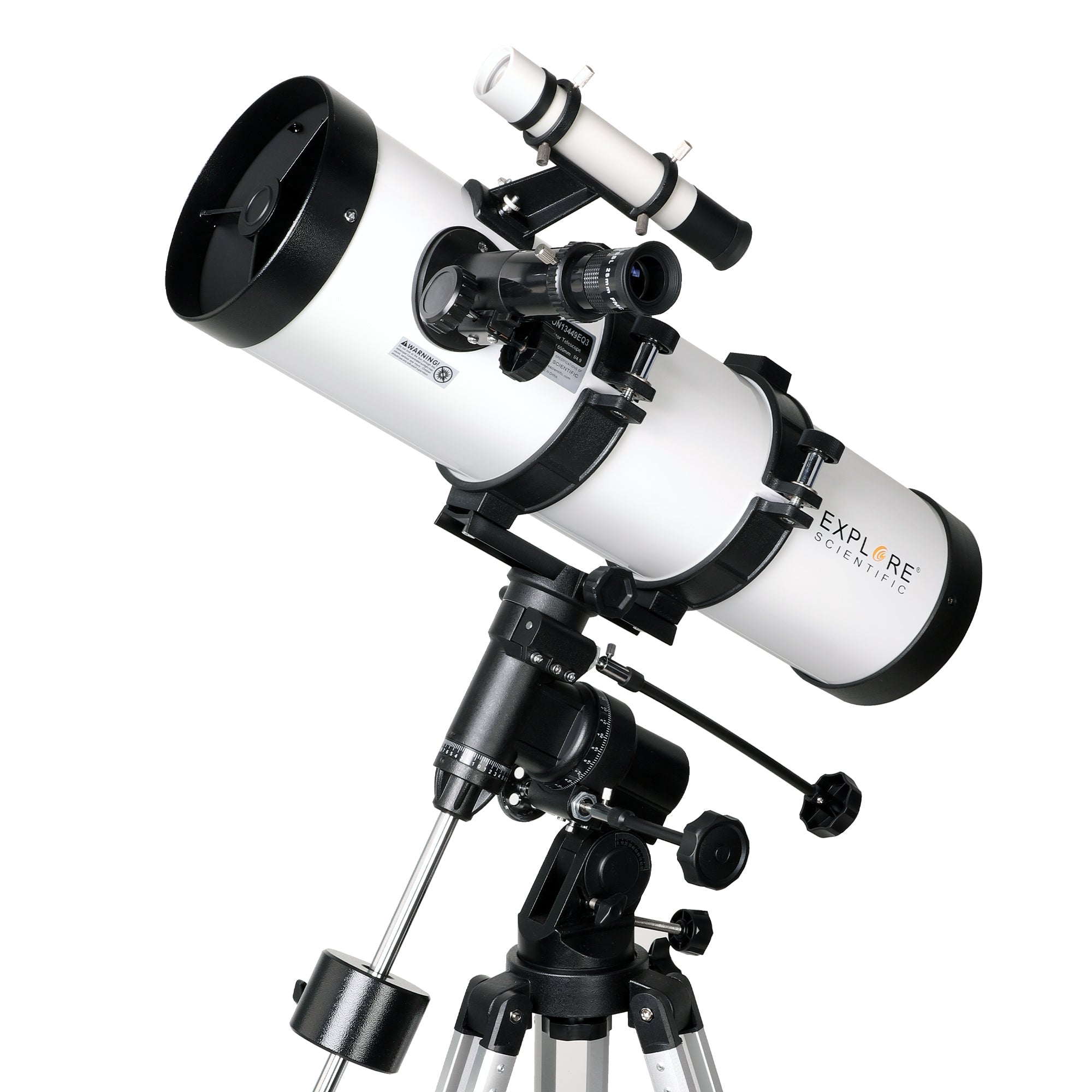 Explore Scientific 134mm Newtonian reflector telescope on equatorial mount