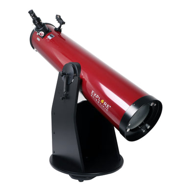 Explore Scientific 8-inch red Dobsonian telescope accessories and eyepieces