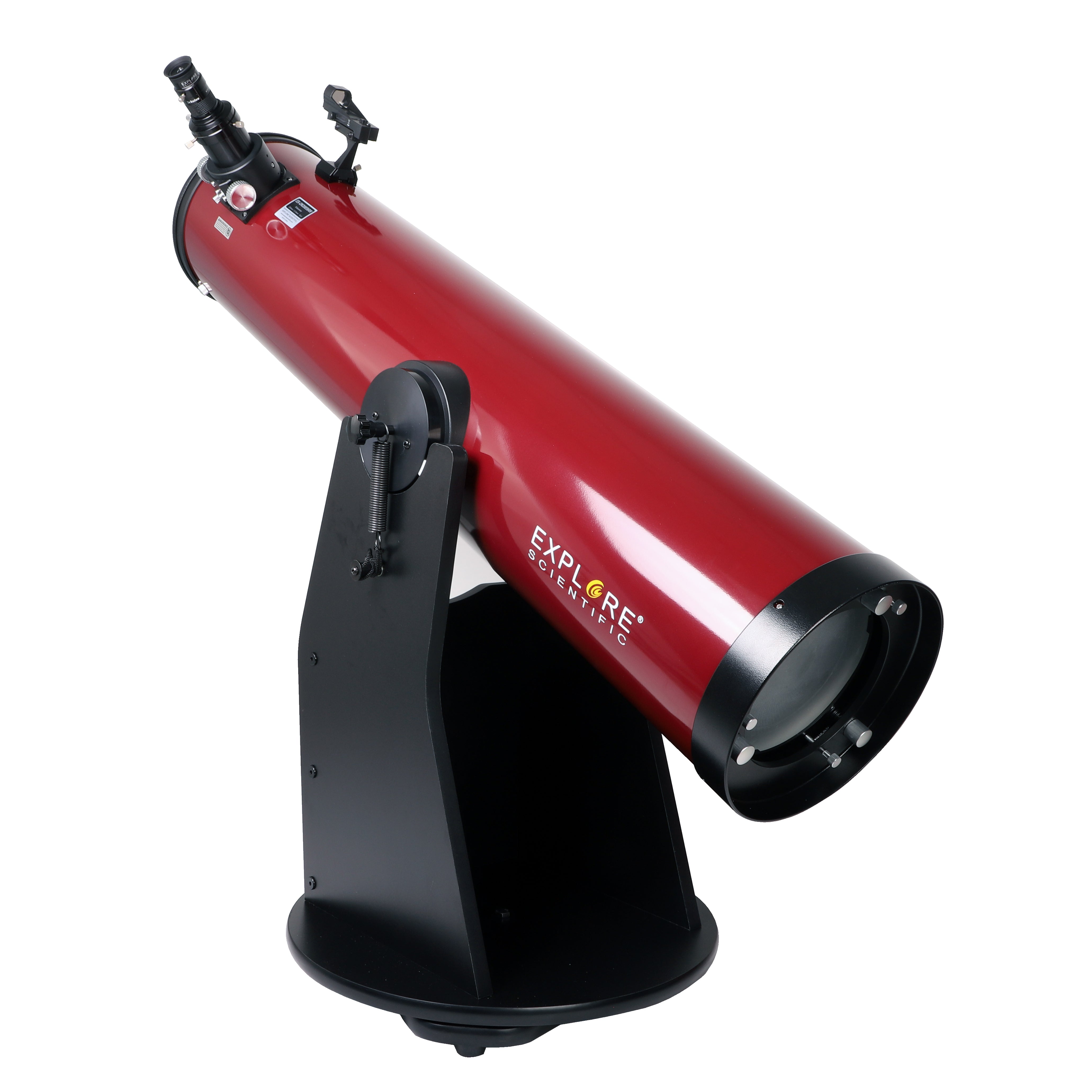 Explore Scientific 8-inch red Dobsonian telescope accessories and eyepieces