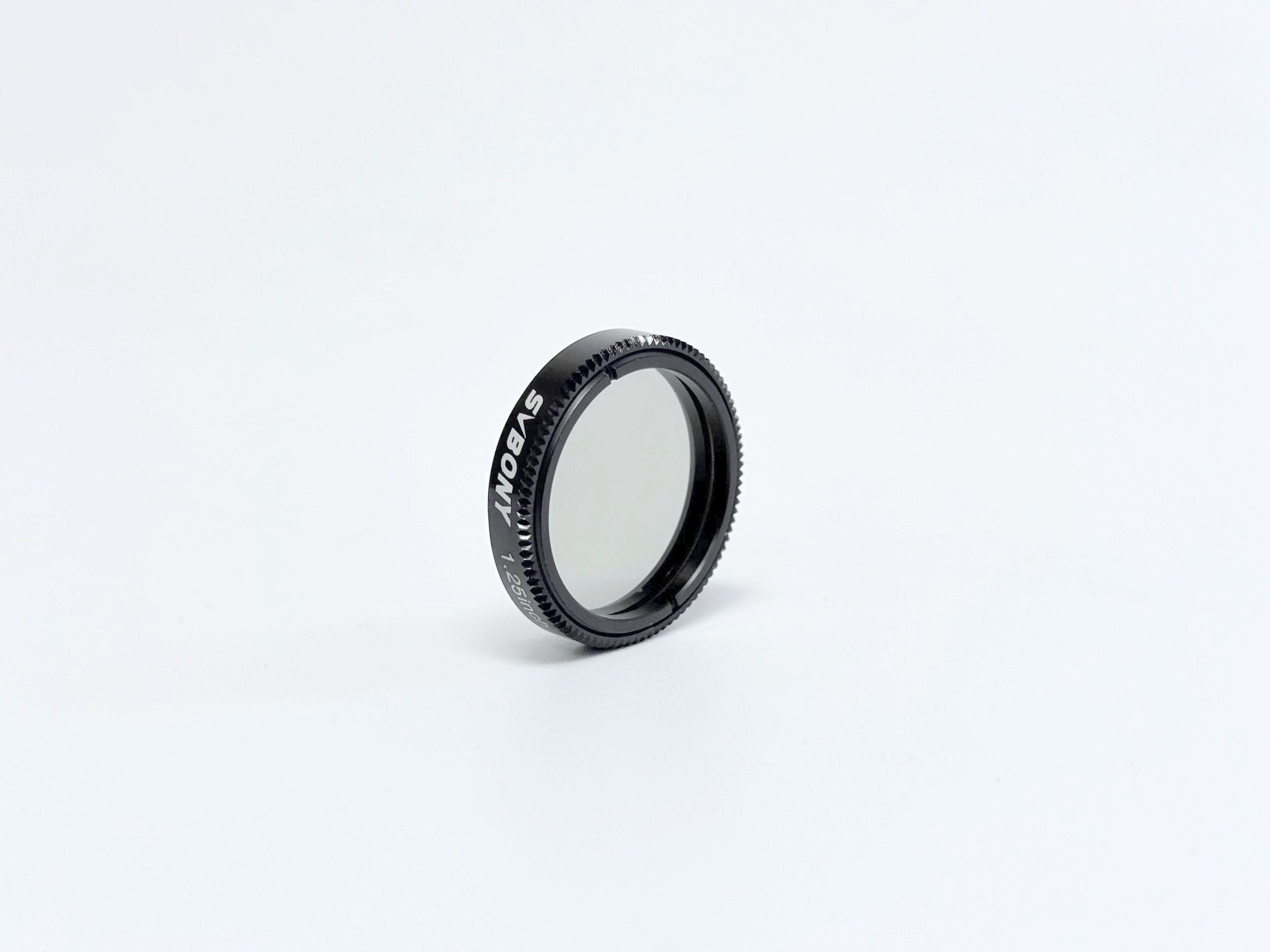 Second view of a Lunt polarizing filter showing the threaded cell