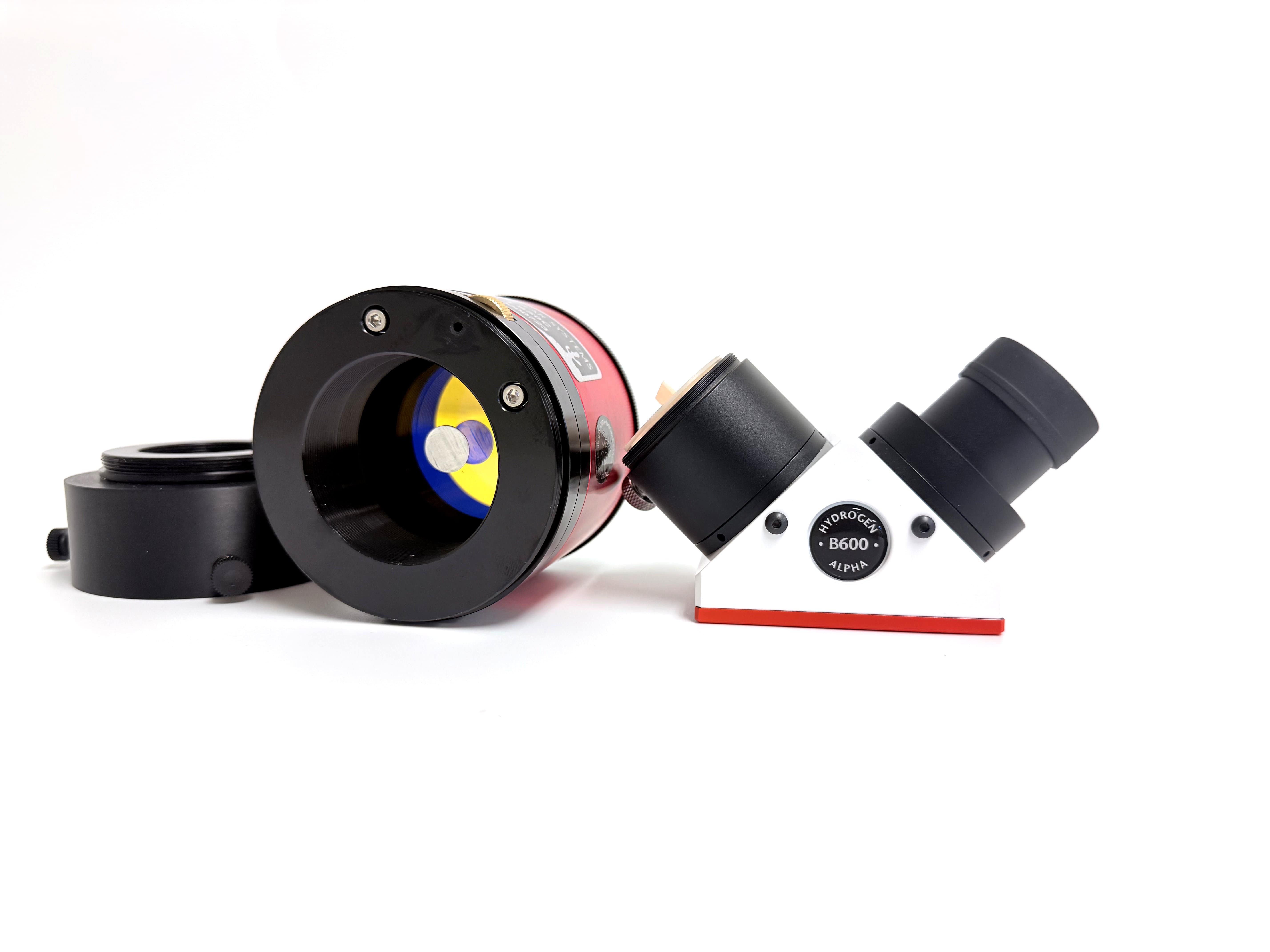 Lunt LS50C front mounted center obstructed 50mm hydrogen alpha etalon filter set