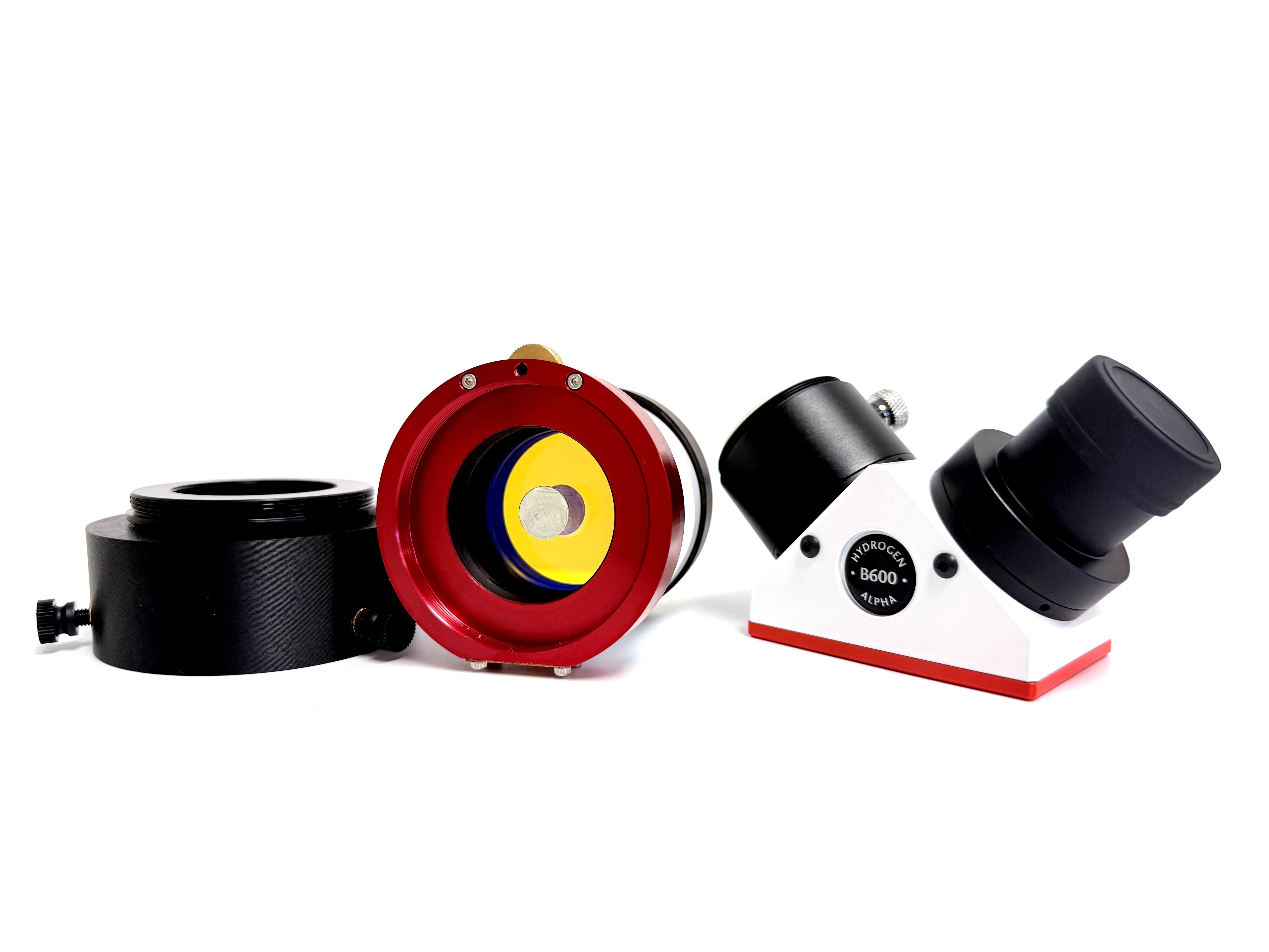 Second view of the Lunt 40mm center obstructed front mounted etalon housing and adapter plate