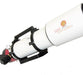 Rear view of the Lunt LS130MT showing the modular hydrogen alpha section and focuser