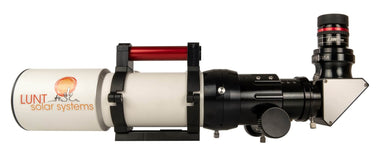 Lunt LS80MT set up in night time refractor configuration with the hydrogen alpha module removed