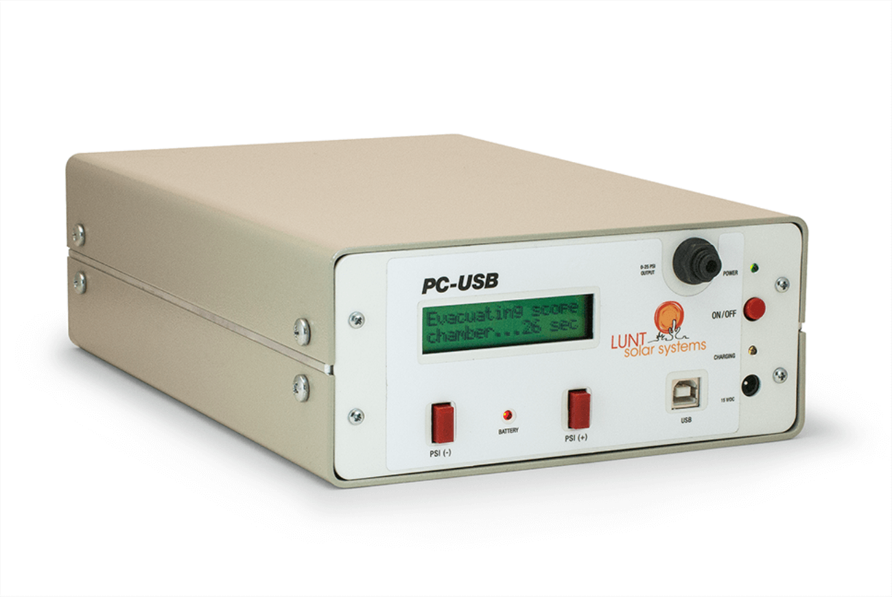 Lunt PC-USB pressure tuner controller, the unit the extension hose connects to the telescope