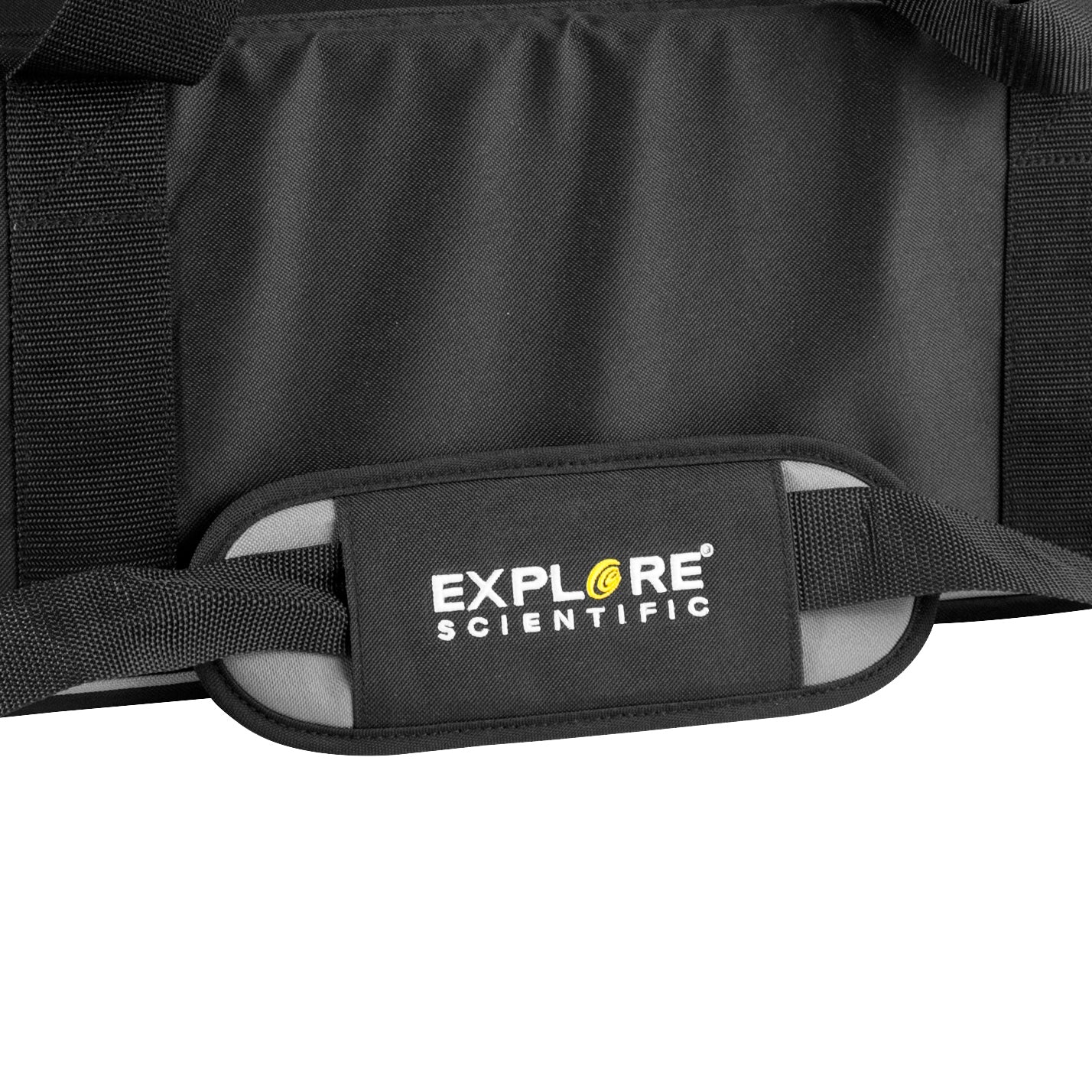 Explore Scientific soft case shoulder strap with embroidered logo pad