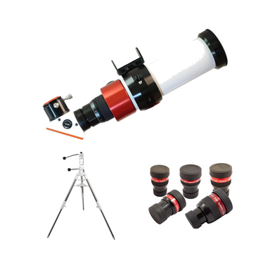 Lunt LS50THa hydrogen-alpha solar telescope with Twilight I alt-azimuth mount and tripod and Lunt solar eyepiece