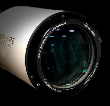 Explore Scientific ED127 Essential Series refractor telescope front cell and focuser