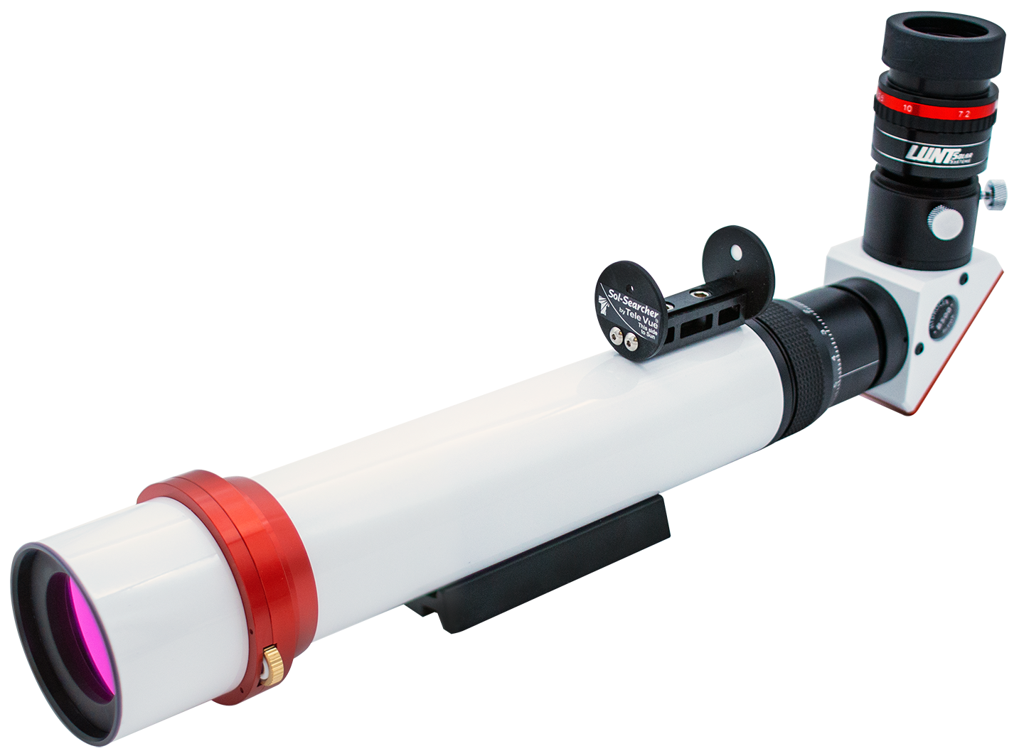 Lunt LS40THa 40mm dedicated hydrogen alpha solar telescope optical tube with mounting foot