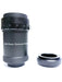 Lunt 0.8x reducer and field flattener shown as a short black anodized barrel